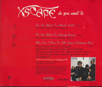 Xscape: Do You Want To 3-Track Promo w/ Back Artwork