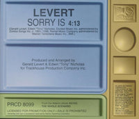 LeVert: Sorry Is Promo w/ Back Artwork