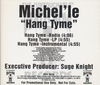 Michel'le: Hang Tyme Promo w/ Back Artwork