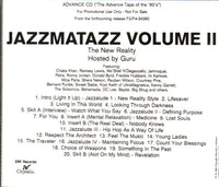 Jazzmatazz:  The New Reality Volume II Advance Promo w/ Back Artwork
