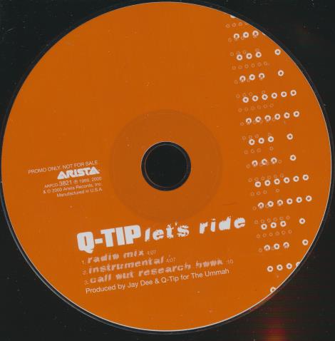 Q-Tip: Let's Ride 3-Track Promo w/ No Artwork