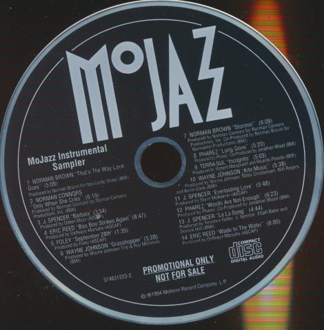 MoJazz: Instrumental Sampler Promo w/ No Artwork