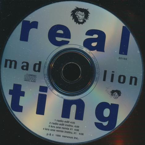 Mad Lion: Real Ting 4-Track Promo w/ No Artwork