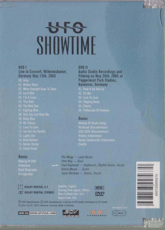UFO: Showtime 2-Disc Set – NeverDieMedia