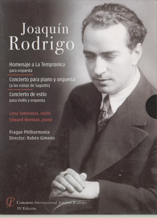 Joaquin Rodrigo: Homenaje A La Tempranica / Concierto Para Piano Y Orquesta / Concierto De Estio w/ Booklet