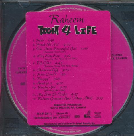 Raheem: Tight 4 Life w/ Hype Sticker & No Artwork