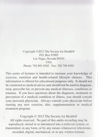 Turn On Your Body's Internal-Repair, Youth-Rejuvenating Mechanisms Lecture 1 Of 5 2-Disc Set