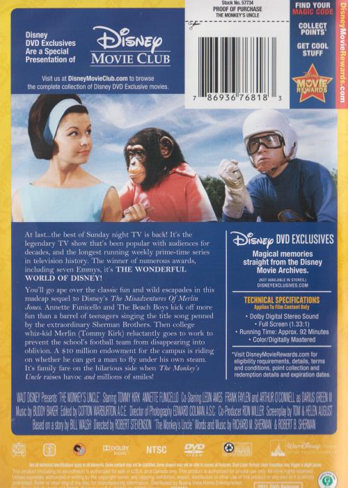 The Wonderful World Of Disney: The Monkey's Uncle