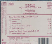 Schubert: Piano Trout Quintet; Adagio And Rondo Concertante, D. 487
