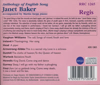 Janet Baker: Anthology Of English Song