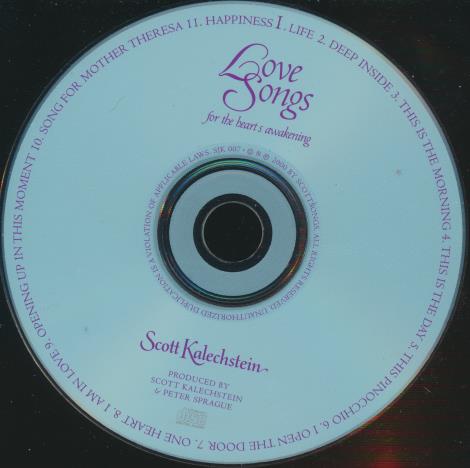 Scott Kalechstein: Love Songs For The Hearts Awakening w/ No Artwork