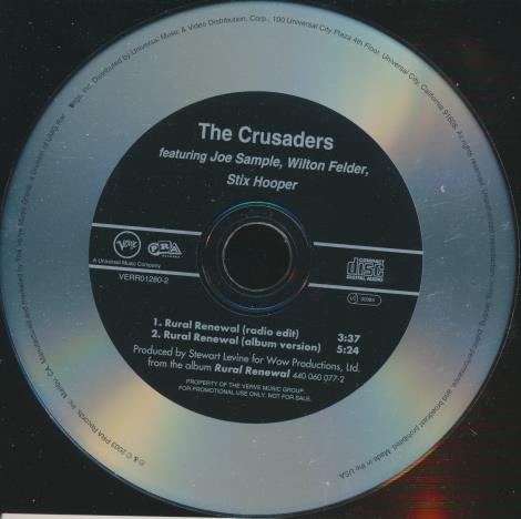 The Crusaders: Rural Renewal Promo w/ Back Artwork