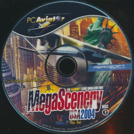 MegaScenery USA 2004: New York For Microsoft Flight Simulator 2004 Vol. 2 2-Disc Set