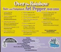 Art Pepper: Over The Rainbow: Rare And Unissued: 1949-1960 Limited