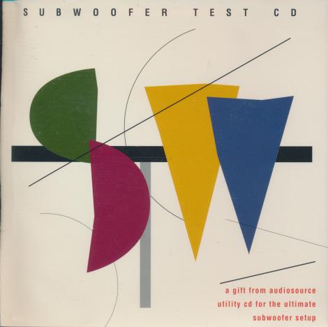 AudioSource: Subwoofer Test CD