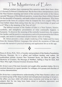 The Mysteries Of Eden: What Really Happened In Eden? 3-Disc Set