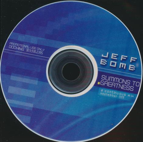 Jeff Bomb: Summons To Greatness Promo w/ Back Artwork