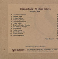 Gregory Page: All Make Believe Advance Promo