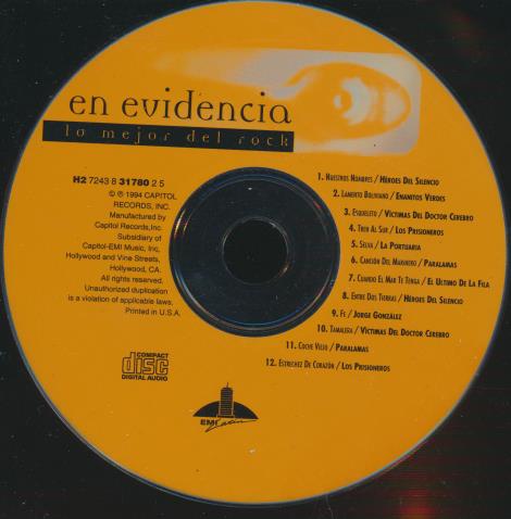 En Evidencia: Lo Mejor Del Rock w/ No Artwork