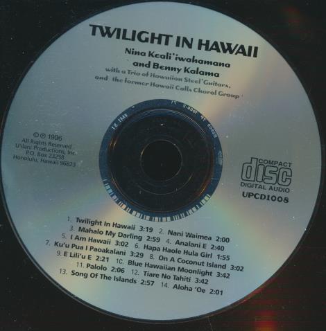 Nina Keali'iwahamanana And Benny Kalama: Twilight In Hawaii w/ No Artwork