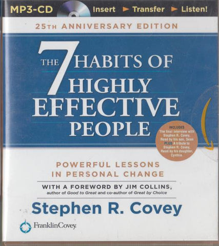 The 7 Habits Of Highly Effective People 25th Anniversary Abridged MP3 - NeverDieMedia