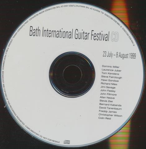 Bath International Guitar Festival: 23 July - 8 August 1999 Promo w/ No Artwork
