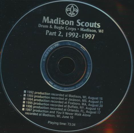 Madison Scouts: Drum & Bugle Corps, Madison, Wi 1992-1997 Part 2 w/ No Artwork
