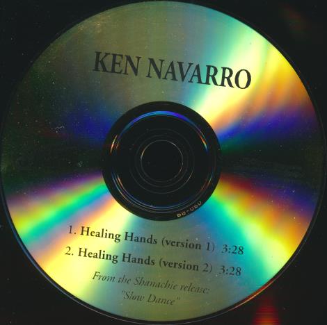 Ken Navarro: Healing Hands Promo w/ Back Artwork