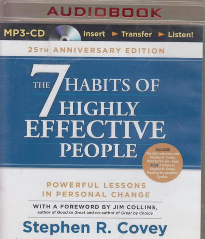 The 7 Habits Of Highly Effective People 25th Anniversary Unabridged MP3 - NeverDieMedia