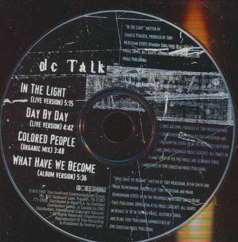 Dc Talk: In The Light 4-Track w/ No Artwork