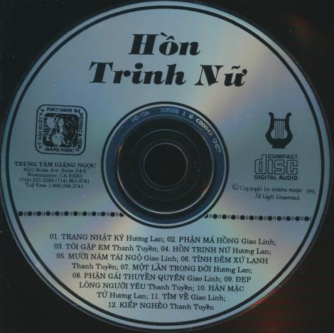 Huong Lan / Giao Linh / Thanh Tuyen: Hon Trinh Nu w/ No Artwork