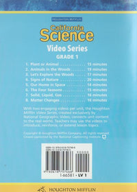 Houghton Mifflin California Science Video Series: Grade 1