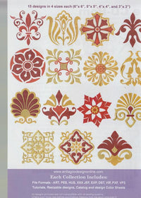 Anita Goodesign: Diamond Club Bonus Pack: Embroidered Additions Ornamental