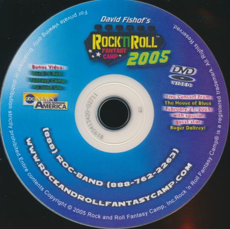 David Fishof's Rock 'n Roll Fantasy Camp 2005 w/ No Artwork - NeverDieMedia