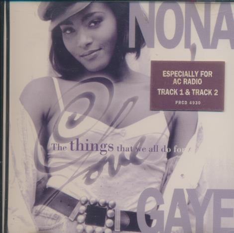 Nona Gaye: The Things That We All Do For Love 5-Track Promo w/ Hype Sticker