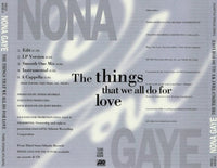 Nona Gaye: The Things That We All Do For Love 5-Track Promo w/ Hype Sticker - NeverDieMedia