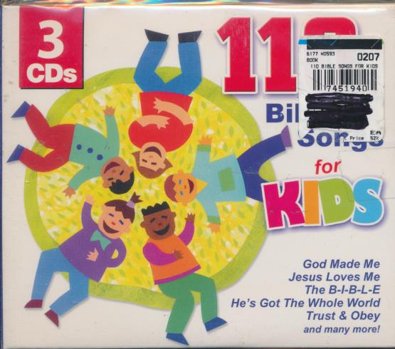 110 Bible Songs For Kids 3-Disc Set