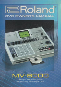 Roland DVD Owner's Manual: MV-8000