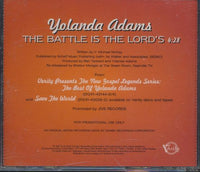 Yolanda Adams: The Battle Is The Lord's Promo w/ Hype Sticker