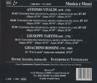 Davide Amadio: Concerti Per Violoncello: Archi E Cembalo