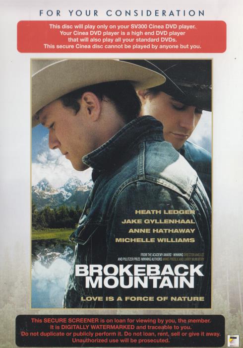 Brokeback Mountain FYC SV300 Cinea
