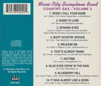 Music City Saxophone Band: Country Sax Volume 2