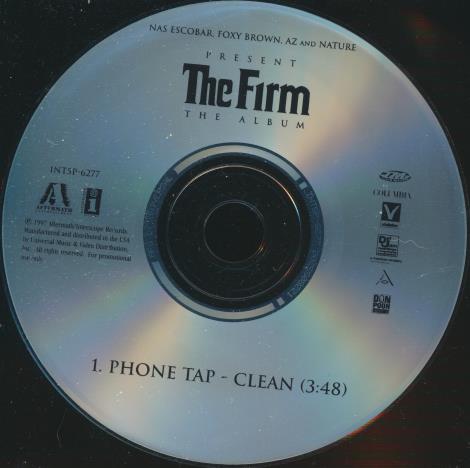 The Firm: The Album Promo w/ Back Artwork