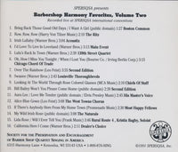 SPEBSQSA: Barbershop Harmony Favorites Volume Two