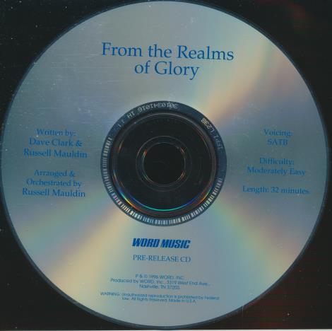 Dave Clark & Russell Mauldin: From The Realms Of Glory Pre-Release w/ Back Artwork