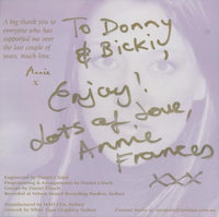 Annie Frances: Annie Frances Signed