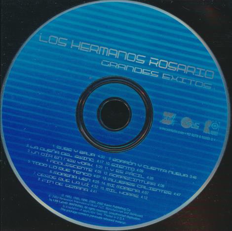 Los Hermanos Rosario: Grandes Exitos w/ Back Artwork