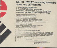 Keith Sweat: Come And Get With Me Remix 4-Track Promo w/ Back Artwork