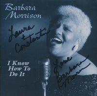 Barbara Morrison: I Know How To Do It Signed