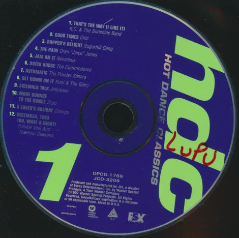 Hot Dance Classics Volume 1 w/ No Artwork
